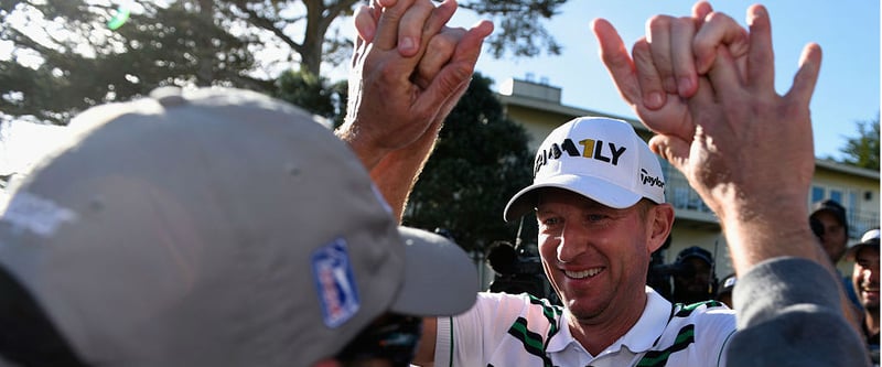 High Ten - Vaughn Taylor gewinnt in Pebble Beach. (Foto: Getty)