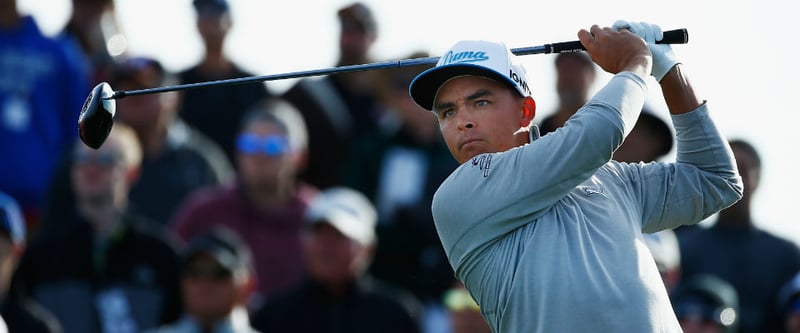 Rickie Fowler führt nach der ersten Runde der Waste Management Phoenix Open. Am Party Loch enttäuschte er aber die Zuschauer. (Foto: Getty)