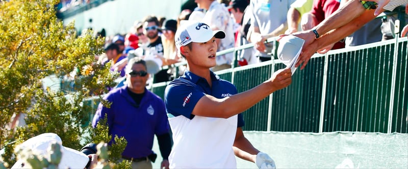 Danny Lee geht als Führender in den Finaltag der Phoenix Open. (Foto: Getty)