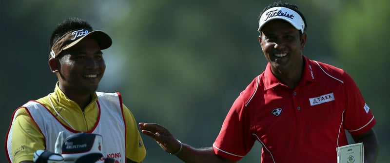 Indian Open Sieger SSP Chawrasia Blick ins Bag