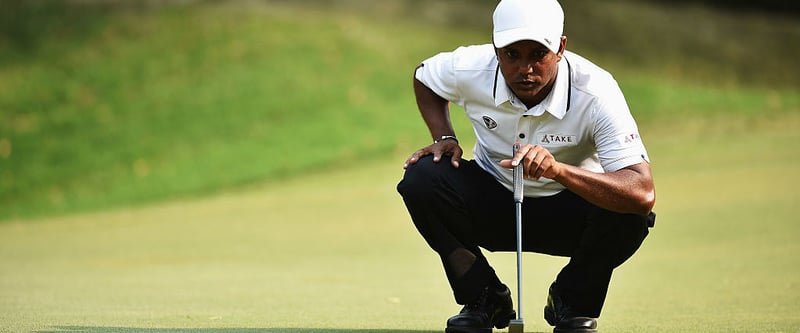 SSP Chawrasia fokussiert den Ball bei der Hero Indian Open. (Foto: Getty)