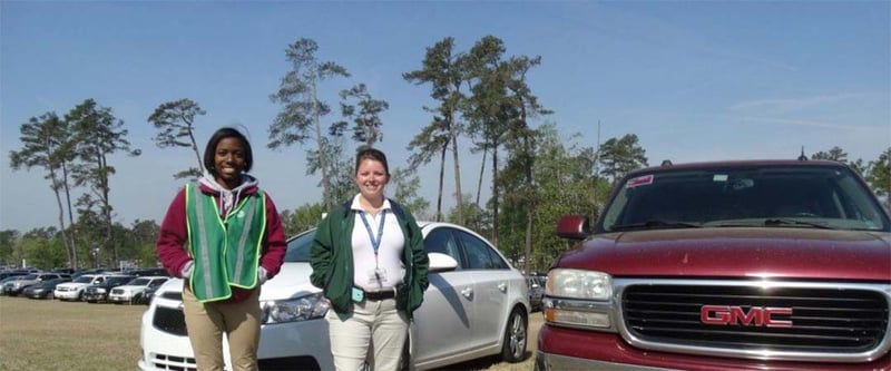 Parkwächter Keisha Whitaker und Kara Lamberth. (Foto: Golf Post)