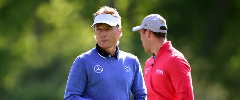 Bernhard Langer blickt nach seiner Auftaktrunde beim Masters nach vorne und Martin Kaymer schaut vergebenen Chancen nach. (Foto: Getty)