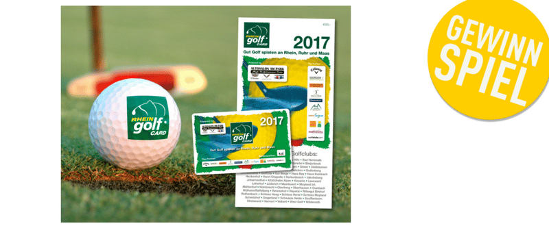 Die Rheingolf Card 2017: Jetzt beim Gewinnspiel mitmachen und mit etwas Glück gewinnen