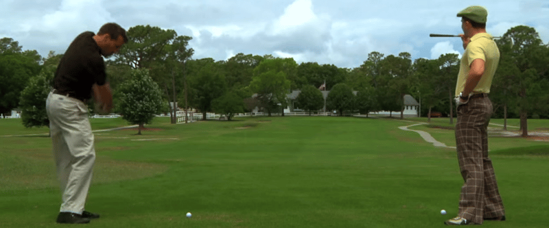 Liebe Damen, nehmt Euch in Acht, wenn Ihr den lieben Gatten zum Golfplatz begleitet - das könnte übel enden. (Screenshot)