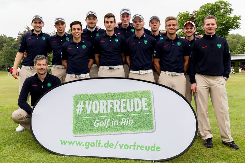Der GC Hubbelrath freut sich über fünf Punkte und auf Olympia #VORFREUDE - Golf in Rio (Foto: DGV/Tiess)