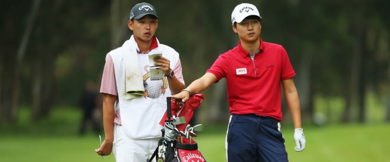 Jeunghun Wang Mauritius Open Blick ins Bag