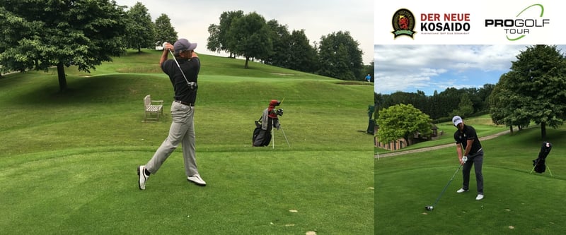 Bei der Pro Golf Tour gehen die Golfstars von morgen an den Start. hier zu sehen: Clemens Prader und Benjamin Wuttke. (Foto: Kosaido International Golfclub Düsseldorf)