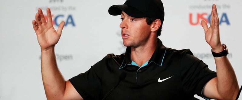 Rory McIlroy bei einer Pressekonferenz zur US Open. (Foto: Getty)