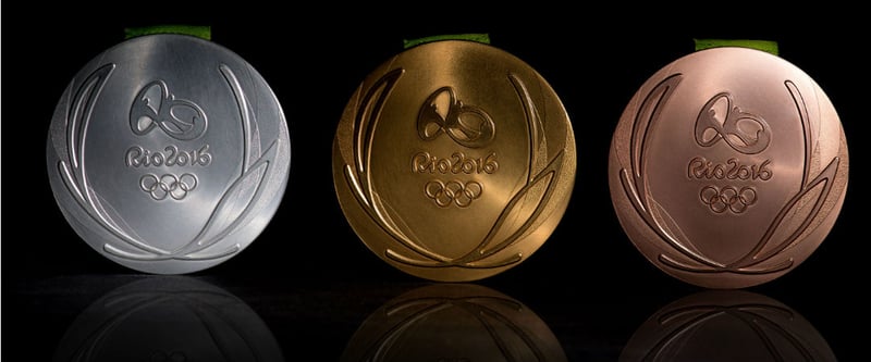 Diese Medaillen werden bei den Olympischen Spielen 2016 auch an die drei besten Golfer und Golferinnen gehen. (Foto: Getty)