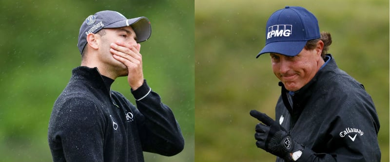 Martin Kaymer strauchelt auf der Back Nine, während Phil Mickelson auch am zweiten Tag der Open Championship dominiert. (Foto: Getty)