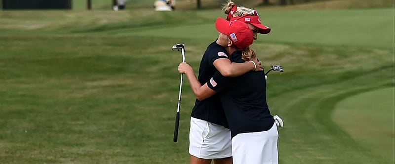 Gemeinsam für die USA: Lexi Thompson (links) und Cristie Kerr zogen bei der International Crown ins Finale ein. (Foto: Getty)