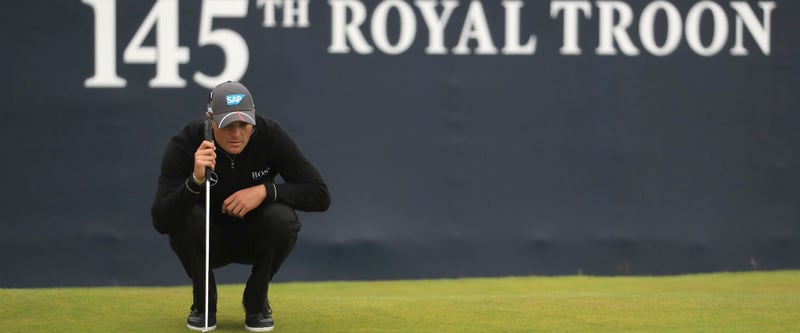 Martin Kaymer bei der 145. Open Championship im Royal Troon. Tag zwei läuft nicht so glatt. (Foto: Getty)