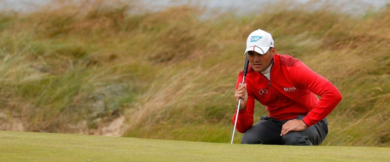 Mit ruhiger Hand an der windigen Küste: Martin Kaymer spielte eine bogeyfreie zweite Runde bei der Scottish Open. (Foto: Getty)