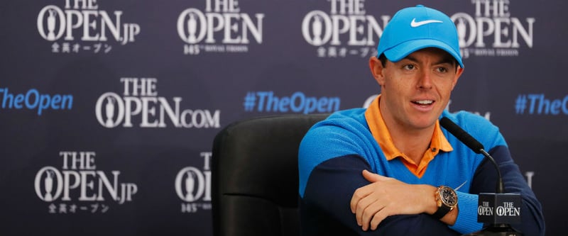 Rory McIlroy fordert bei seiner Pressekonferenz in Roayal Troon Bluttest für Golfer. (Foto: Getty)