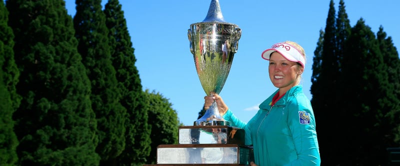 Ein riesiger Erfolg: Brooke Henderson verteidigt ihren Titel bei der Portland Classic. (Foto: Getty)