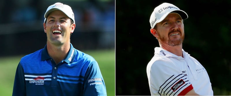 Robert Streb (l) und Jimmy Walker liegen unerwartet an der Spitze der PGA Championship. (Foto: Getty)