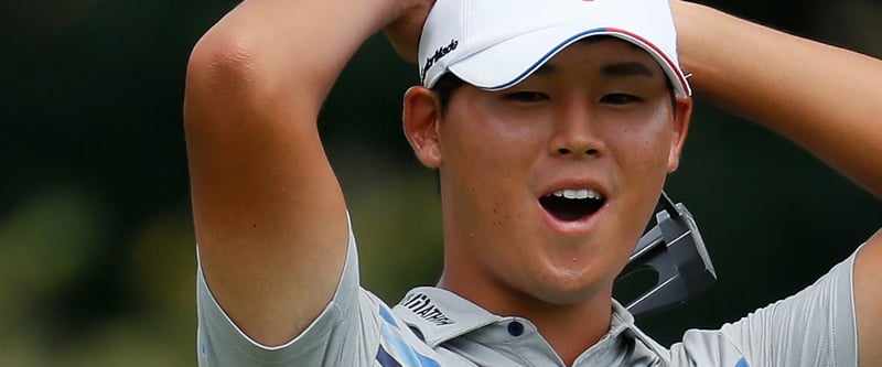 Der Südkoreaner Si Woo Kim schrammte am zweiten Tag der Wyndham Championship um einen Schlag an der 59 vorbei.