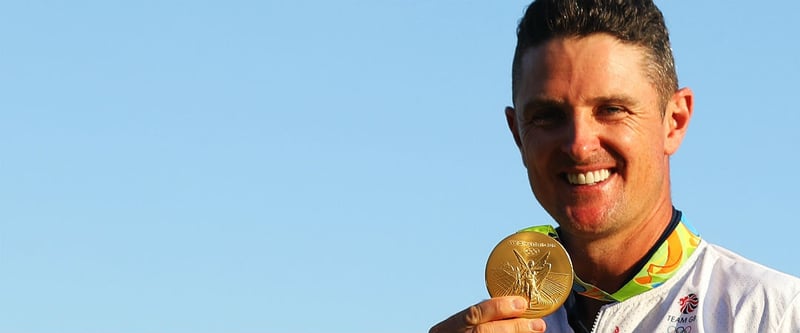 In einem packenden Finale sticht Justin Rose Henrik Stenson aus und greift sich Gold! (Foto: Getty)