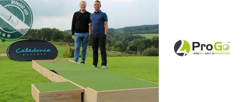 Die beiden Gesichter hinter der 4ProGo Puttmatte - Christian Rudolph und Enrico Begerow. (Foto: Golf Post/4ProGO)