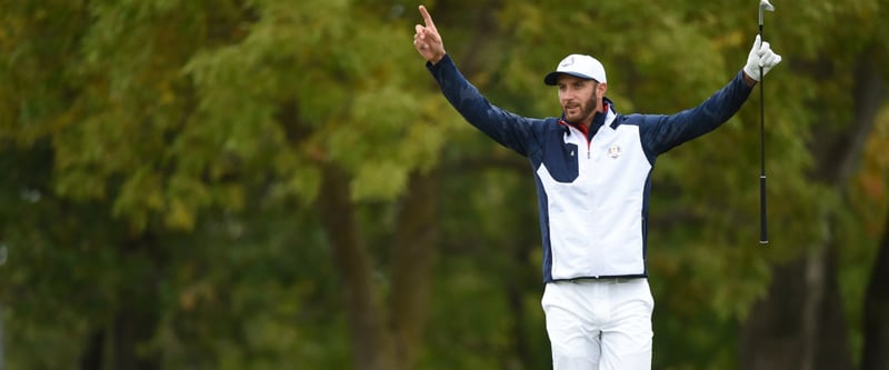 Seine grandiose Saison veredelt der Ryder-Cupper Dustin Johnson mit der Vardon Trophy und dem Player of the Year Award. (Foto: Getty)