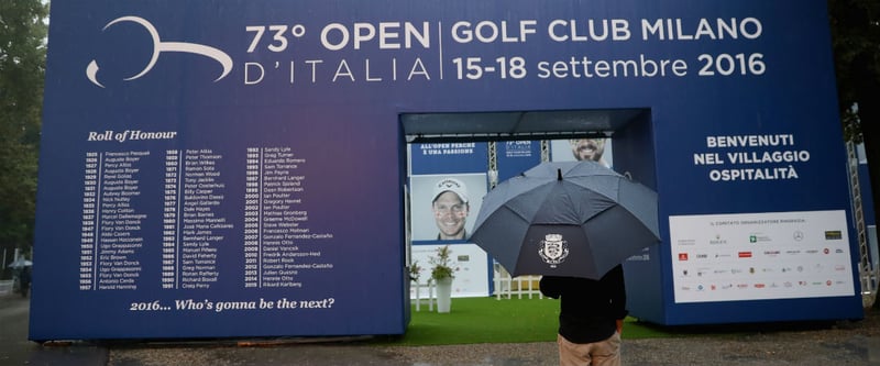 Zwei Regenunterbrechungen sorgten bei der Italian Open für eine große Verspätung. (Foto: Getty)