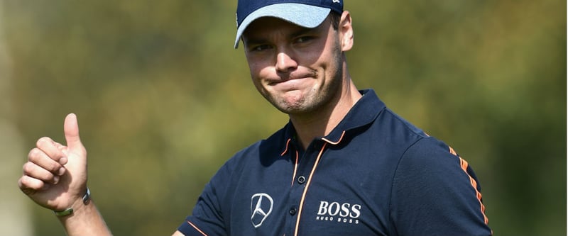 Daumen hoch: Martin Kaymer war beim Heimspiel der Porsche European Open trotz 