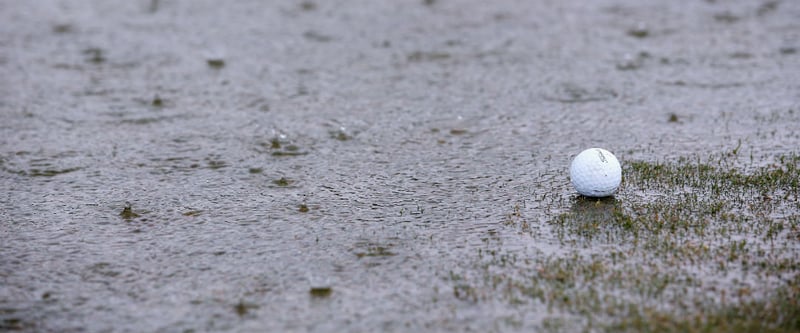 Derzeit beherrschen die Wassermassen in Bad Griesbach die Vorbereitungen auf die Porsche European Open. (Foto: Getty)