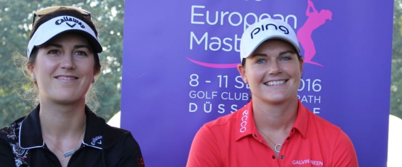 Sandra Gal und Caroline Masson freuen sich auf das Heimspiel beim Ladies European Masters. (Foto: Golf Post)