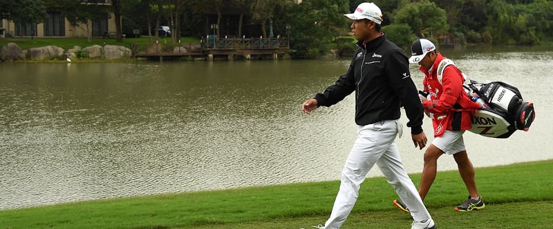 Hideki Matsuyama ist als Srixon Markenbotschafter unterwegs, spielt aber auch Callaway, TaylorMade und Scotty Cameron Schläger. Beim WGC in China führte diese Mischung zum Sieg. (Foto: Getty)