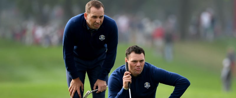 Martin Kaymer und Sergio Garcia bekommen beim Ryder Cup in Hazeltine die nächste Chance und dürfen sich in den Fourballs beweisen. (Foto: Getty)