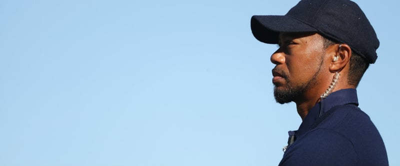 Bei einer Golf-Clinic der Tiger Woods Foundation griff Tiger Woods nach seiner Turnierabsage doch zum Schläger. (Foto: Getty)