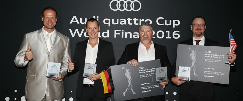 Die Sieger: Gerit Flohr, Sebastian Kaul, Don Tate, Eric Kelley (v.l.). (Foto: Audi Sports Com­mu­ni­ca­tions)