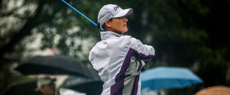 Windig und nass stellt kein Problem dar für Caroline Masson bei der Fubon LPGA Taiwan Championship. (Foto: Getty)