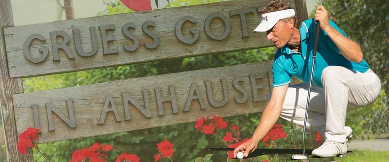 Bernhard Langer ist der bekannteste Bürger seines Heimatdorfes Anhausen.