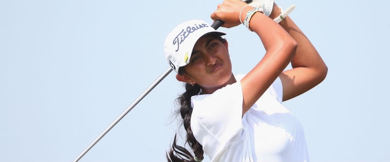 Aditi Ashok trägt sich bei der Hero Women's Indian Open in die Geschichtsbücher ein. (Foto: Getty)