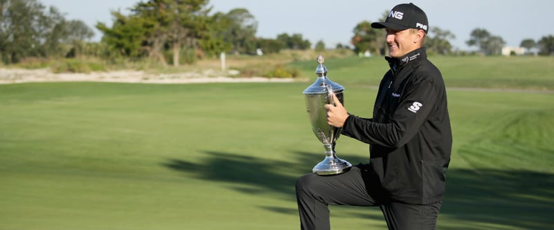 Mackenzie Hughes siegt bei der RSM Classic und staunt nicht schlecht. (Foto: Getty)