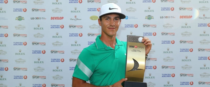 Alle jagten ihn, ohne Erfolg: Mit seinem Vorsprung ist Thorbjörn Olesen bei der Turkish Airlines Open nicht zu schlagen. (Foto: Getty)