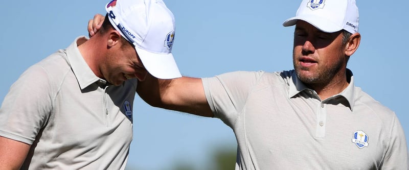 Danny Willett (l.) und Lee Westwood wollten eigentlich gemeinsam für England beim World Cup of Golf an den Start gehen.