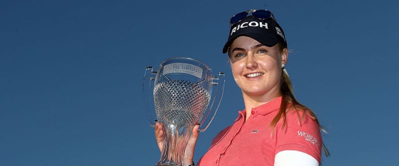 Charley Hull aus England gewinnt mit der CME Group Tour Championship ihren ersten LPGA-Tour-Titel. (Foto: Getty)