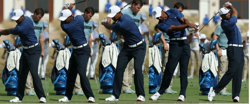 Nach seinem ersten Start seit 15 Monaten gab es zahlreiche Analysen des Schwungs von Tiger Woods. (Fotos: Getty)