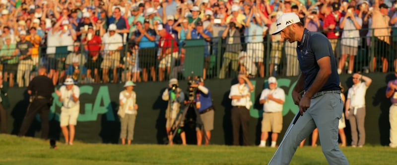 Der Strafschlag für Dustin Johnson bei der US Open sorgte für einen Aufschrei. Jetzt wird die Regel geändert. (Foto: Getty)