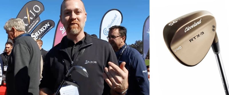 Der Chefentwickler von Srixon/Cleveland, John Rae stand Golf Post auf der PGA Show in Orlando Rede und Antwort und stellte die neuen RTX 3 Raw Wedges vor. (Foto: Golf Post/Cleveland)