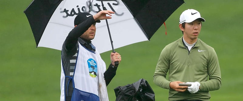 Der Südkoreaner Seung-Yul Noh ist bei Abbruch der ersten Runde des AT&T Pebble Beach Pro-Am einer von drei Spielern an der Spitze.