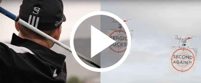 Sergio Garcia schießt auf Drohnen mit TaylorMade