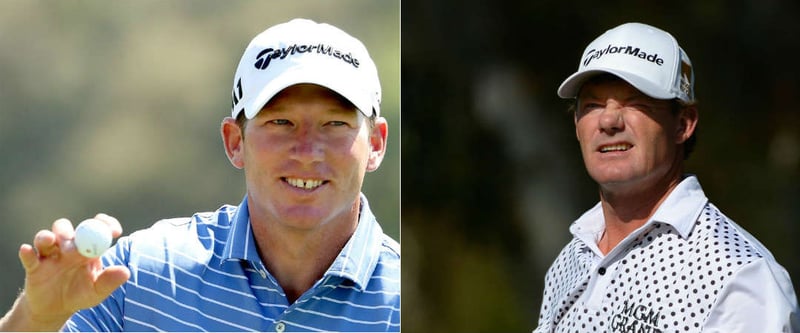 Jim Herman (li.) lässt es zum Beginn der Valspar Championship so richtig krachen, aber auch Alex Cejka muss sich nicht verstecken. (Foto: Getty)