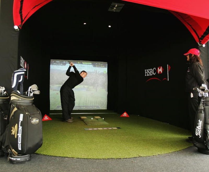 So kann ein Golfsimulator aussehen. Dieser steht in England. (Foto: Getty)