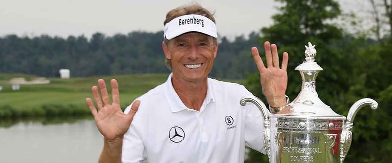 Bernhard Langer stellt bei der Senior PGA Championship einen neuen Majorrekord auf. (Foto: Getty)