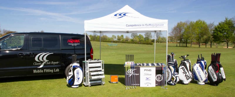 Das mobile Fitting Lab von Classic Club Repair. (Foto: Classic Club Repair)