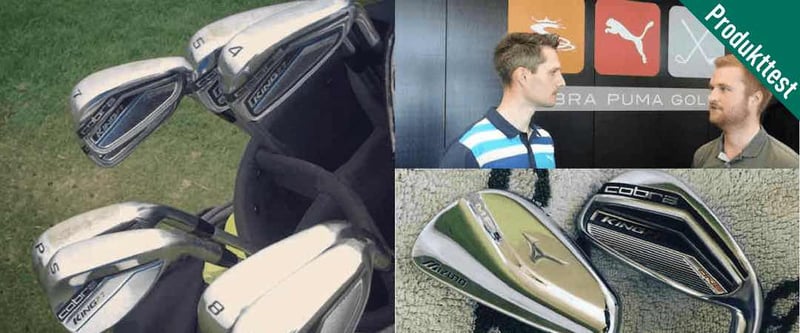 Egal ob beim Fitting in Herzogenaurach oder auf dem Platz - Der Golf Post Produkttester nahm die OL Eisen von Cobra Golf durchweg genauestens unter die Lupe. (Foto: Markus Pabst)